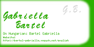 gabriella bartel business card